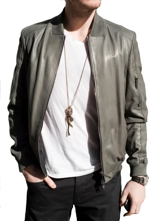 Mens Leather Jacket - LJM013