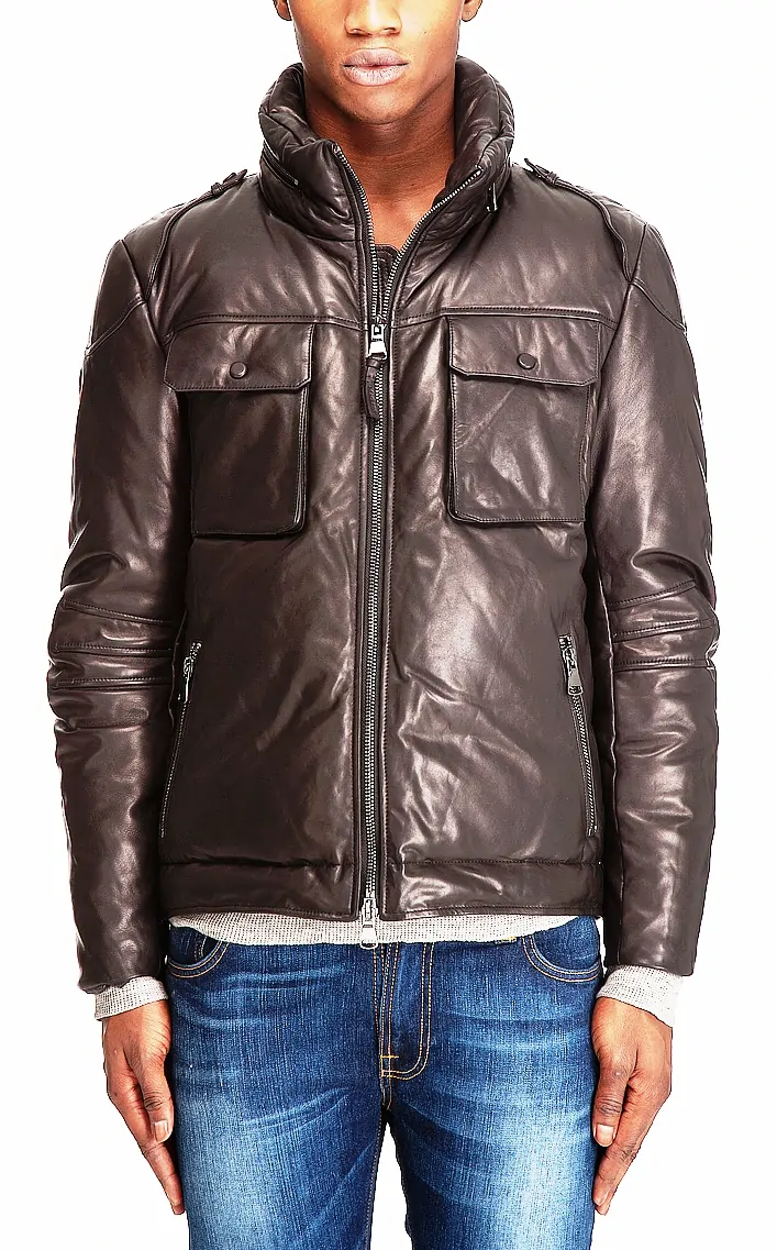 Mens Leather Jacket - LJM017