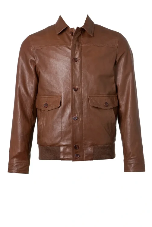 Mens Leather Jacket - LJM018