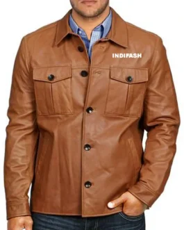 Mens Leather Jacket - LJM002