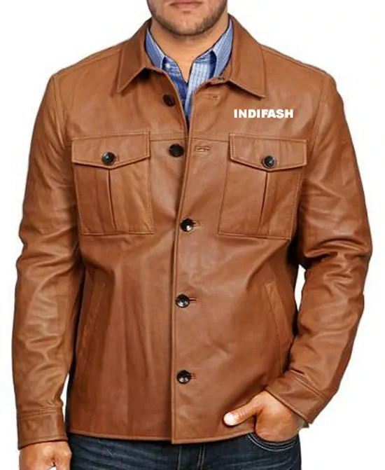 Mens Leather Jacket - LJM002