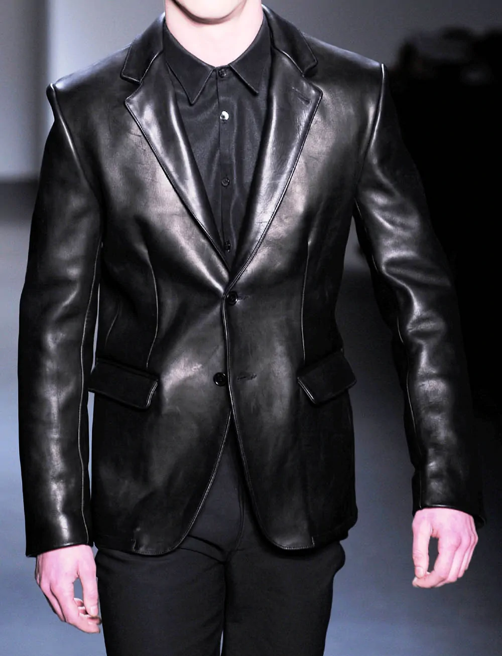 Mens Leather Jacket - LJM027