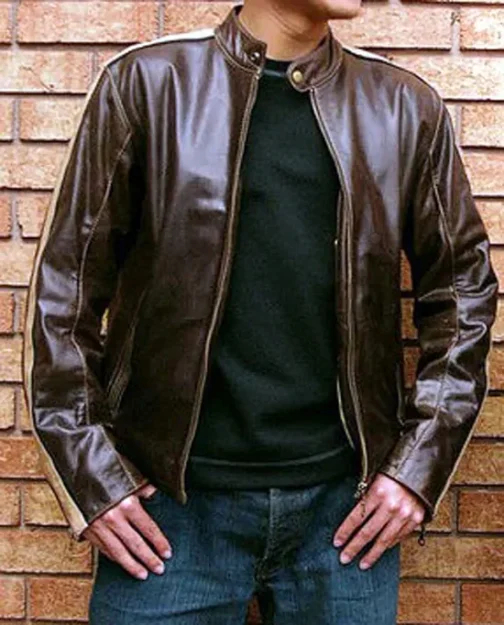 Mens Leather Jacket - LJM029