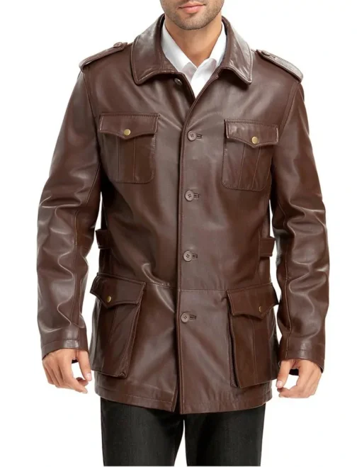 Mens Leather Jacket - LJM031