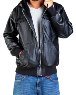 Mens Leather Jacket - LJM058