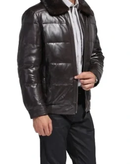 Mens Leather Jacket - LJM061