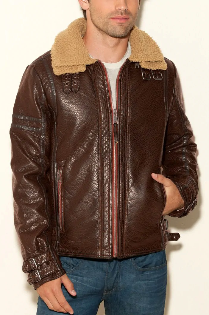 Mens Leather Jacket - LJM076