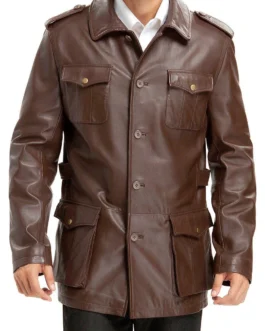 Mens Leather Jacket - LJM086