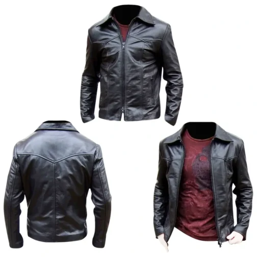 Mens Leather Jacket - LJM088
