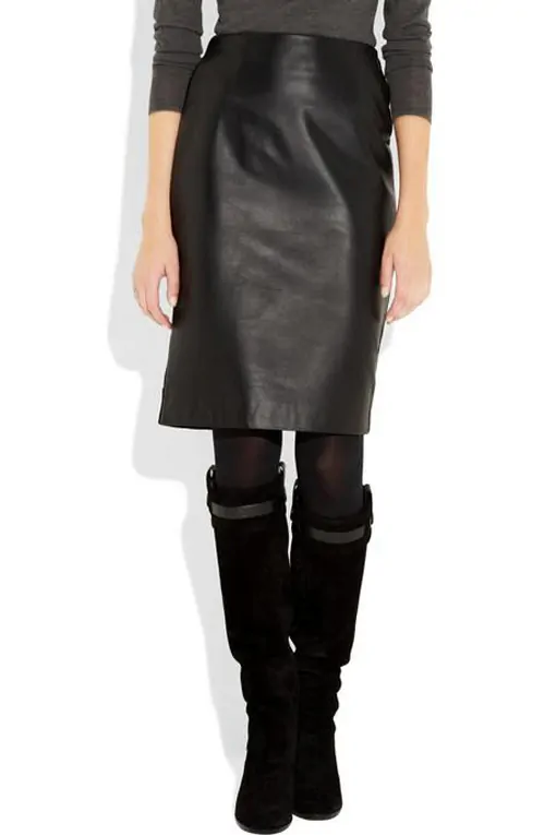 Womens Leather Skirts & Shorts - LSK022