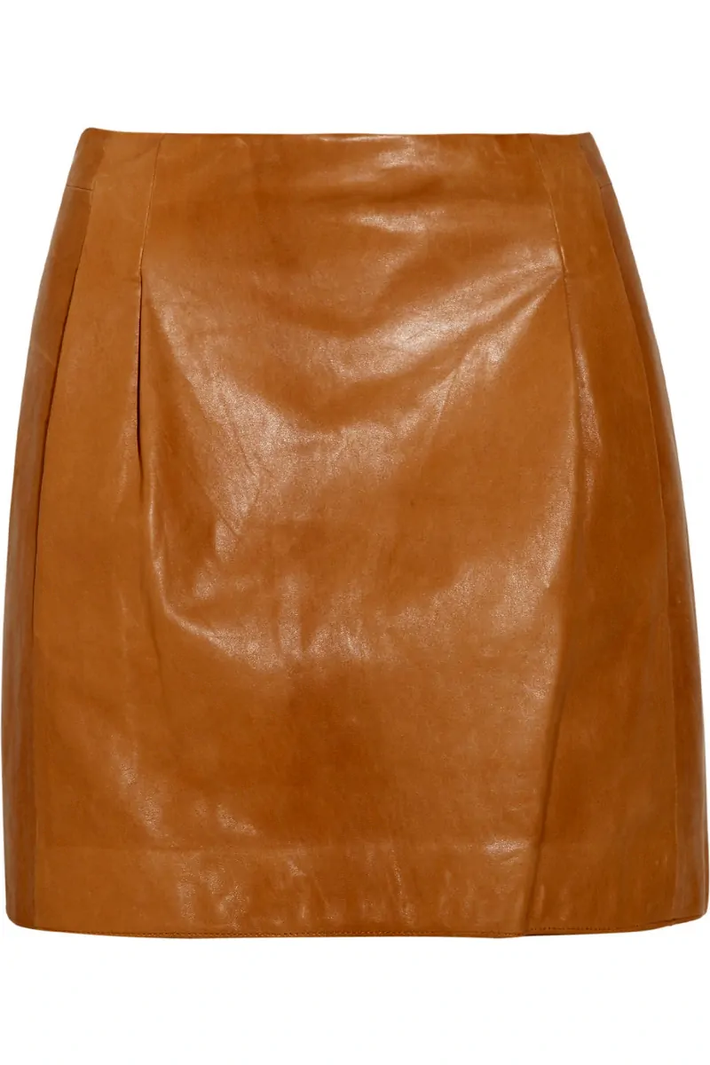 Womens Leather Skirts & Shorts - LSK027