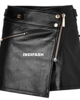 Womens Leather Skirts & Shorts - LSK007