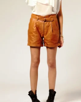 Womens Leather Skirts & Shorts - LSK091