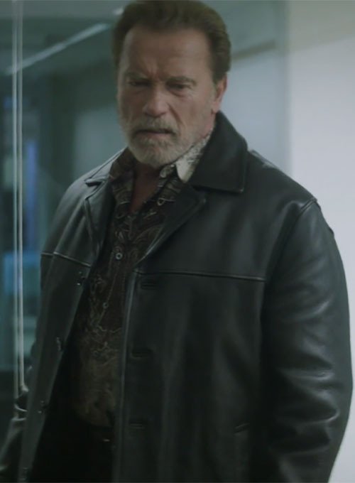 Arnold Schwarzenegger Aftermath Leather Jacket