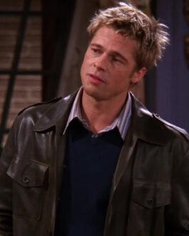 Brad Pitt Friends Season 8 Leather Jacket