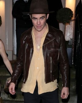 Chris Pine Leather Jacket #1