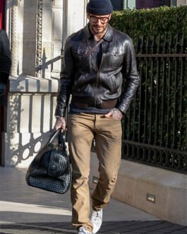 David Beckham Leather Jacket #2