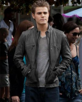 Paul Wesley Vampire Diaries Leather Jacket