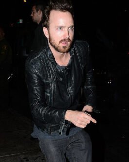 Aaron Paul Arcade Fire Concert Leather Jacket