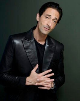 Adrien Brody Leather Blazer