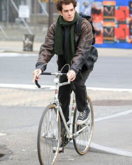 Andrew Garfield Tick Tick Boom Leather Jacket