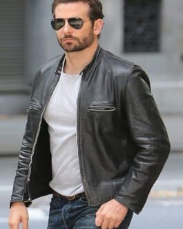 Bradley Cooper Burnt Leather Jacket