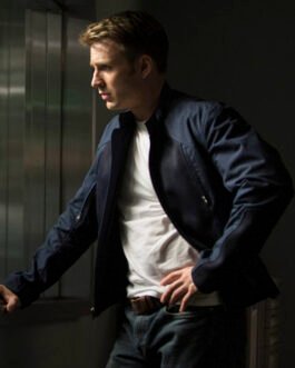 Chris Evans Captain America: The Winter Soldier Leather Jacket