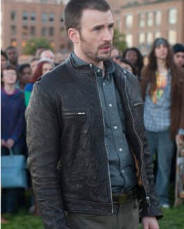 Chris Evans Playing It Cool Leather Jacket