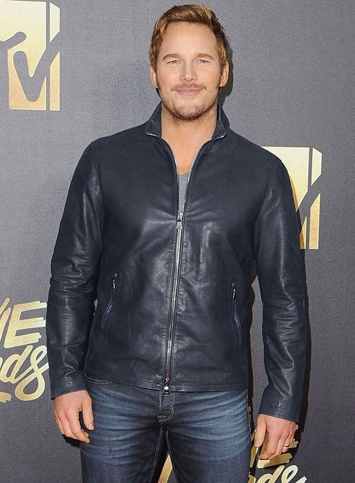 Chris Pratt Leather Jacket #4