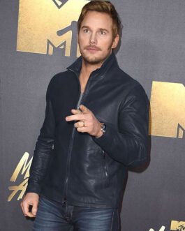 Chris Pratt Leather Jacket #4