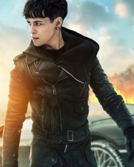 Claire Foy The Girl In The Spider’S Web Leather Jacket