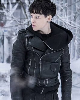 Claire Foy The Girl In The Spider’S Web Leather Jacket