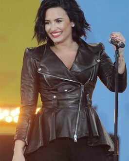 Demi Lovato Leather Jacket #2