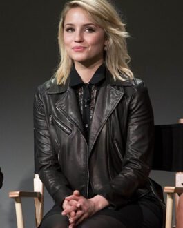 Dianna Agron Leather Jacket #2