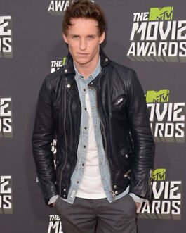 Eddie Redmayne Leather Jacket