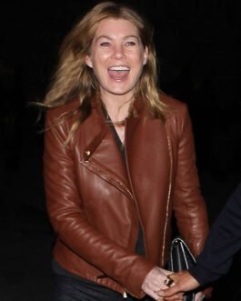 Ellen Pompeo Leather Jacket #1