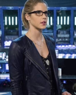 Emily Bett Rickards Arrow Leather Jacket