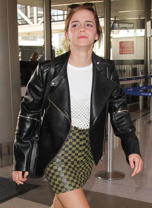 Emma Watson Leather Jacket #2
