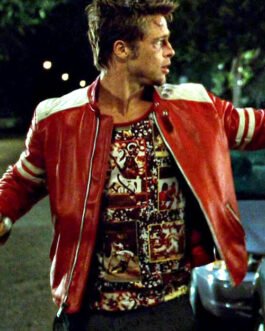 Fight Club Brad Pitt Leather Jacket