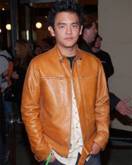 John Cho Leather Jacket #3