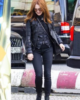 Julianne Moore Leather Jacket #2