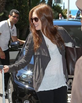 Julianne Moore Leather Jacket