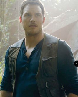 Chris Pratt Jurassic World Fallen Kingdom Leather Vest