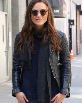 Keira Knightley Leather Jacket #1