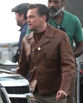 Leonardo Dicaprio Once Upon A Time In Hollywood Leather Jacket