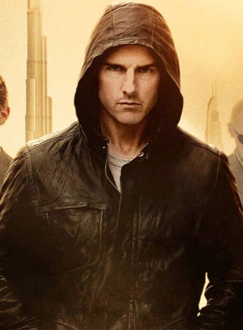 Mission Impossible Ghost Protocol Tom Cruise Leather Jacket