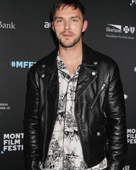 Nicholas Hoult Leather Jacket #1