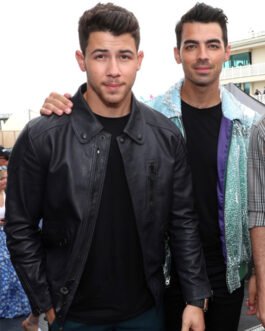 Nick Jonas Leather Jacket #1