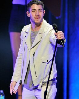 Nick Jonas Leather Jacket #3