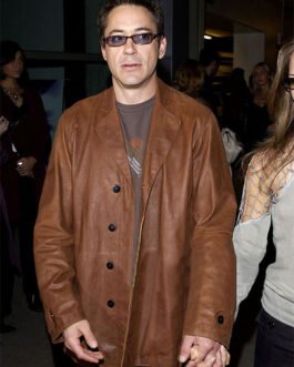 Robert Downey Jr Leather Blazer #2